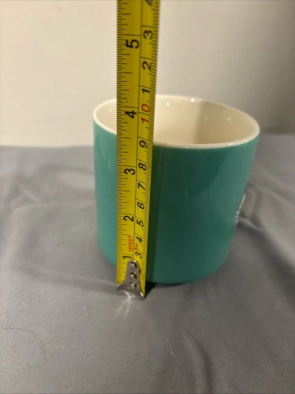 Starbucks Teal Ceramic Mug with Green Siren Logo